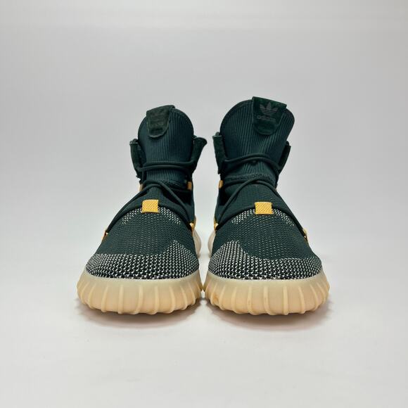 Adidas Tubular x 2.0 Green High Primeknit Athletic Shoes Sneakers Men\'s Size 12